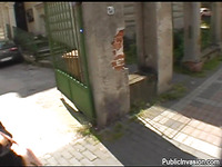 European Cock Sucker Nikol Is Thinking About Deep Blowjob Outdoors