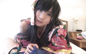 Cute Japanese Teen Gets Stripped And Fucked On The Bed