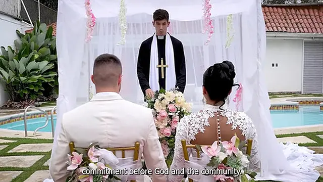 Cheating Bride Fucks The Priest On Her Wedding Day  Mariana Martix