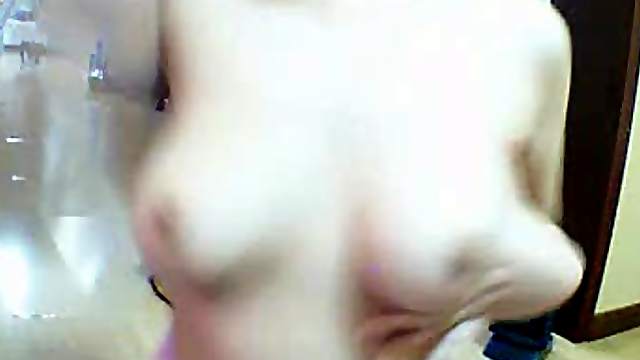 Korean Girl On Webcam Gropes Her Tits