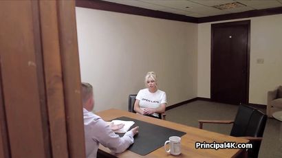 Office Desk Hammering Of Corpulent Mommy