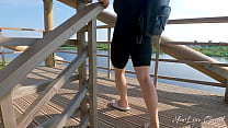 Risky Outdoor Blowjob On Observation Tower   MarLyn Chenel