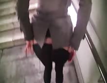 Public Fick Auf Der U Bahn Station