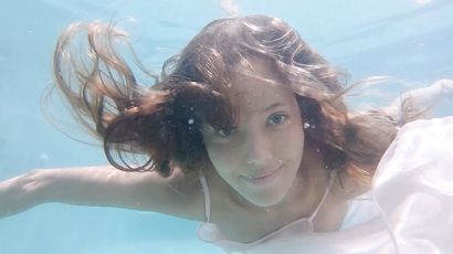 Naked Russian Teasing Under The Water