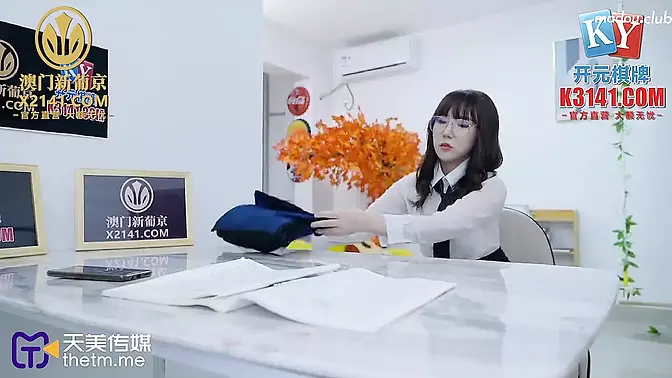 A Snow White Breasted Female Teacher Has Sex With A Student At Her Home To Encourage Her To Strip Naked