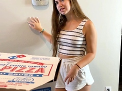 Jade Teen   Pays The Pizza Delivery Guy With Sex