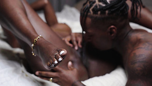 4K Ebony Beauty With Perfect Curves Enjoys Passionate Backshots And Creamy Finish