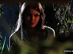 Beautiful Sex With Cindy Shine In The Jungle By Moonlight