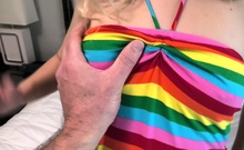 Cute Blonde Teen Makes Her Debut Porn In 4k