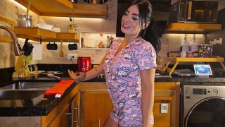 Newlywed Couple Fucks In Kitchen   Big Tits Latina Amateur Doggystyle 4k