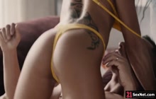 Petite French Girlfriend Teasing Her Guy And Have Anal Sex