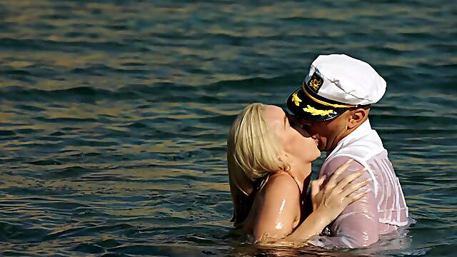 Kendra Sunderland Rides A Big Dick On The Beach With Stunning Tan Lines.