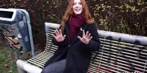 GERMAN SCOUT   Real Redhead Ginger Teen Alice Seduce With Small Tits First Porn Casting