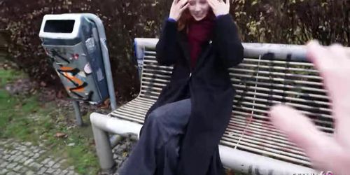 GERMAN SCOUT   Real Redhead Ginger Teen Alice Seduce With Small Tits First Porn Casting