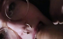 Pale And Chubby Brunette Milf Sucks And Tit Fucks A Big Cock