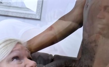 Old Blonde Granny Fucks And Sucks Hung Black Stud