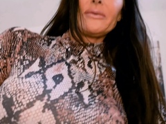 German Mature Tattoo Milf Cougar Fucks Student Guy Pov