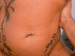 German Mature Tattoo Milf Cougar Fucks Student Guy Pov