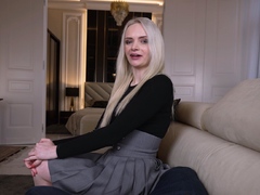 Blonde Teen Amber Kawaii Rides BBC On POV