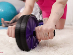 Slim Small Titted Blonde Gymnast Amazes Her Trainer With Her Great Flexibility During Hardcore Anal