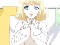 Busty Blonde Babe Gets Fucked & Creampied Outdoors   2D Hentai