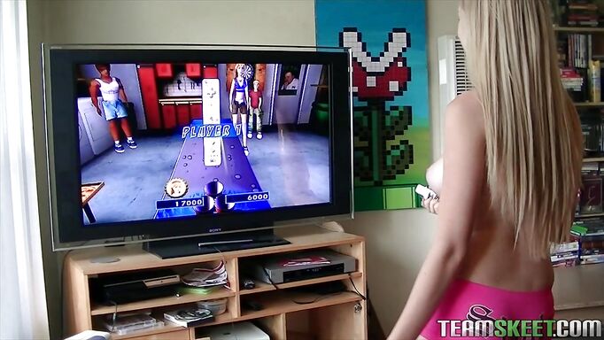 Blonde Teen With Blue Eyes Getting Fucked