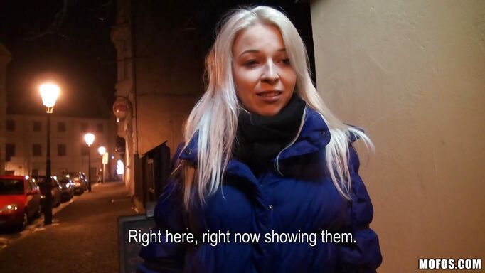 Slutty Blonde Picked Up From The Street