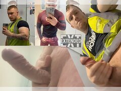 Quick Clip Of Beefy Blonde Tradie Strokin Cock (no Cum)