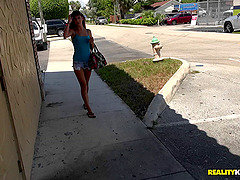 Lush Teen With Long Dark Hair And A Beautiful Tattooed Body Fucking A Random Guy In His Car