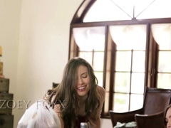 Olivia Ryder Blonde Blowjob Brunette Car Handjob