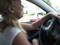 Little Summer Fingering At Car