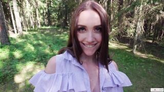 Outdoor Sex With A Cute Babe. Sex Trip With Luxury Girl.