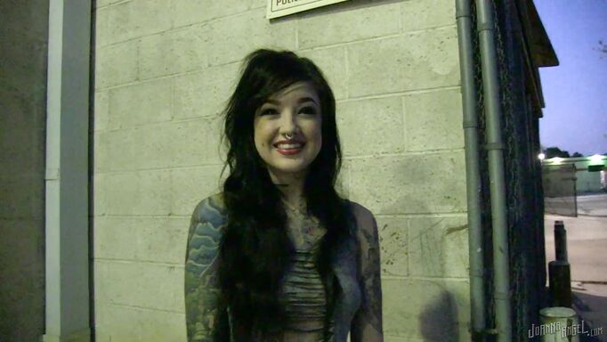 Punk Ass Tattooed Chick Ready To Get Down