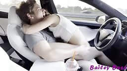 Bailey Base   2nd Time Fucking In Telsa Autopilot