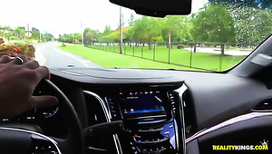 Jerking Cock In The Car Charming Playful GF Gets Finally Fucked Doggy