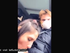 American Blowjob Girl Gives Head And Deepthroat In Car To S