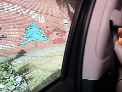 Latina Influencer’s Car Thrill: Redhead Bombshell Rides Black Beast