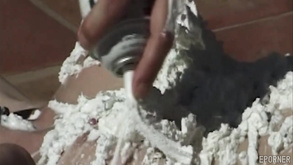 Beautiful Body Covered With Cream