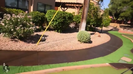 PAWG Mini Golfer In Short Skirt Showing All That Ass