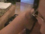 German Brunette In Glasses Fucks With Condom