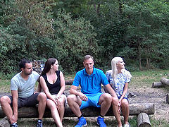 German Skinny Teens Foursome Groupsex Orgy