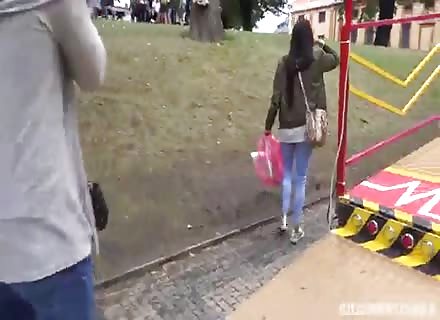 European Couples Having Public Group Sex