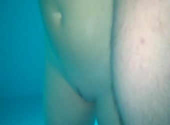 Wife At Private Sauna Playing With Two