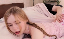 Stepdad Fucks Stepdaughter In Pink Panties Mistaking Her